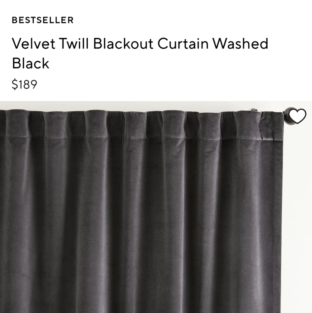 Pottery Barn - New 50"x108"  1 Panel Curtain